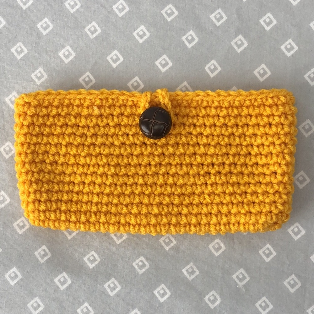 Handmade Crochet Fall Purse & Wallet Set - Picture 9 of 13